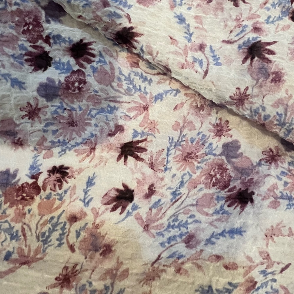 Lucy Paris Purple Floral Bohemian Long Sleeve Mini Sundress Size Medium - Picture 3 of 7